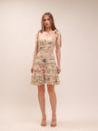Kirra Embroidered Mini Dress Vintage Floral Print