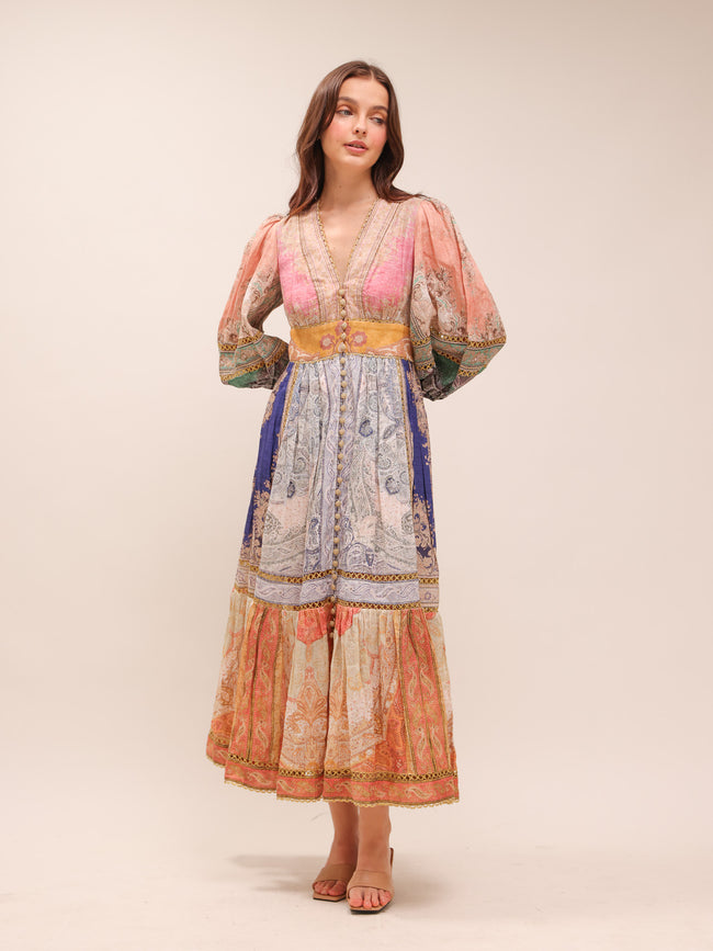 Anneke Lantern Midi Dress