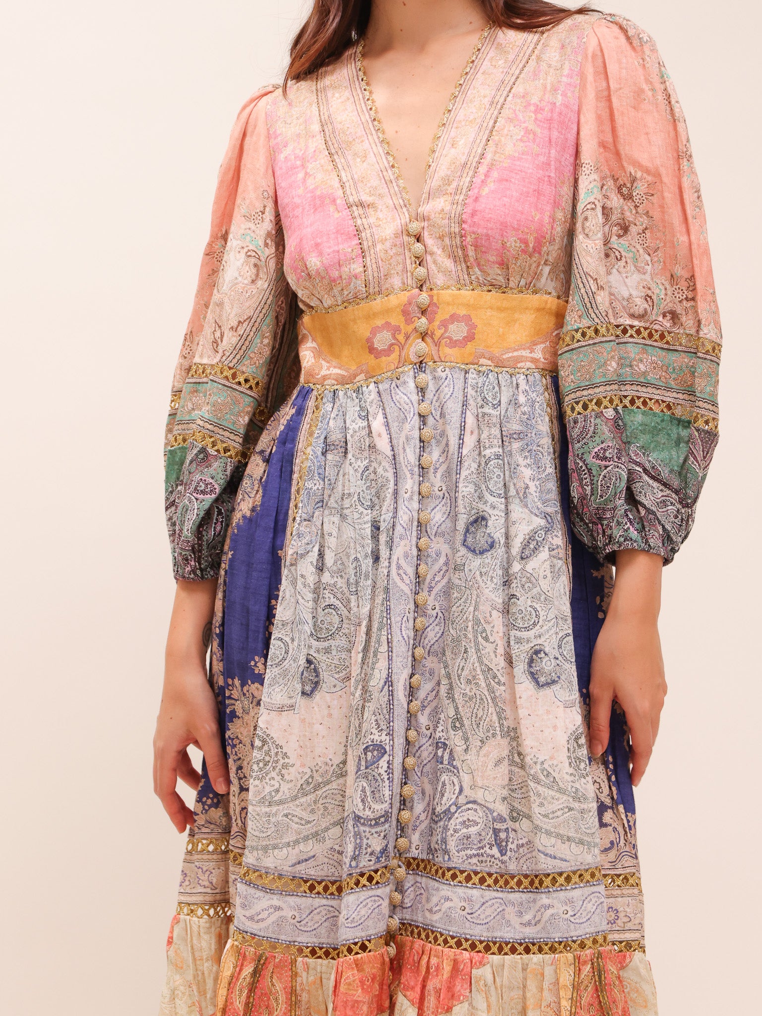 Anneke Lantern Midi Dress