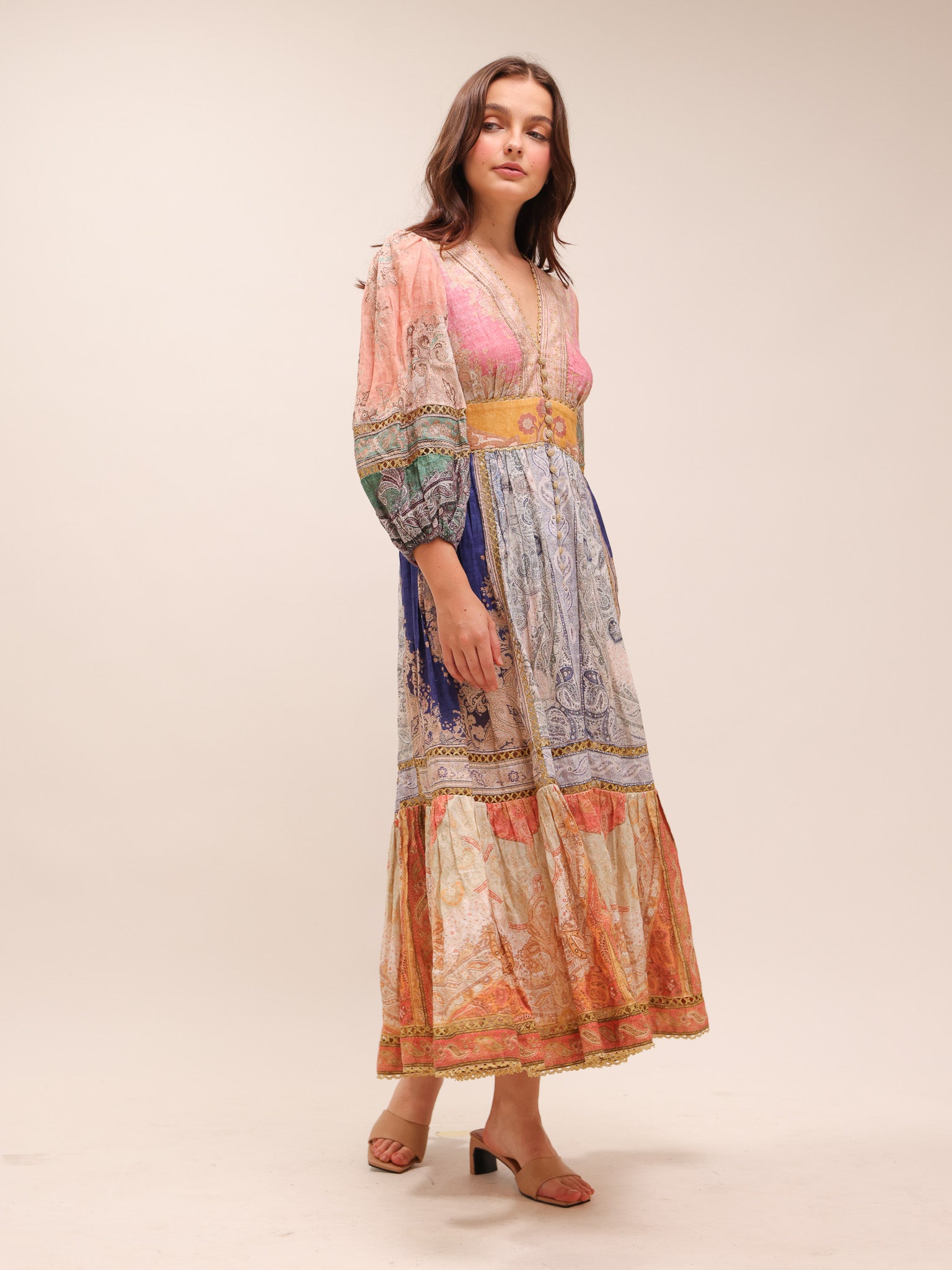 Anneke Lantern Midi Dress