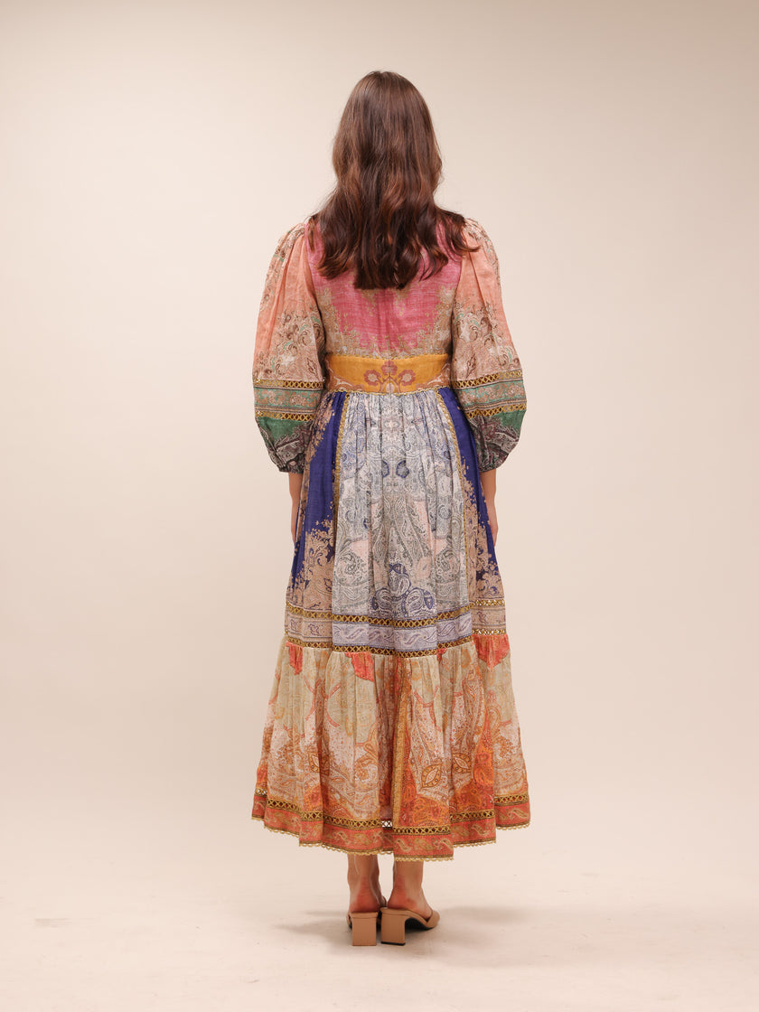 Anneke Lantern Midi Dress