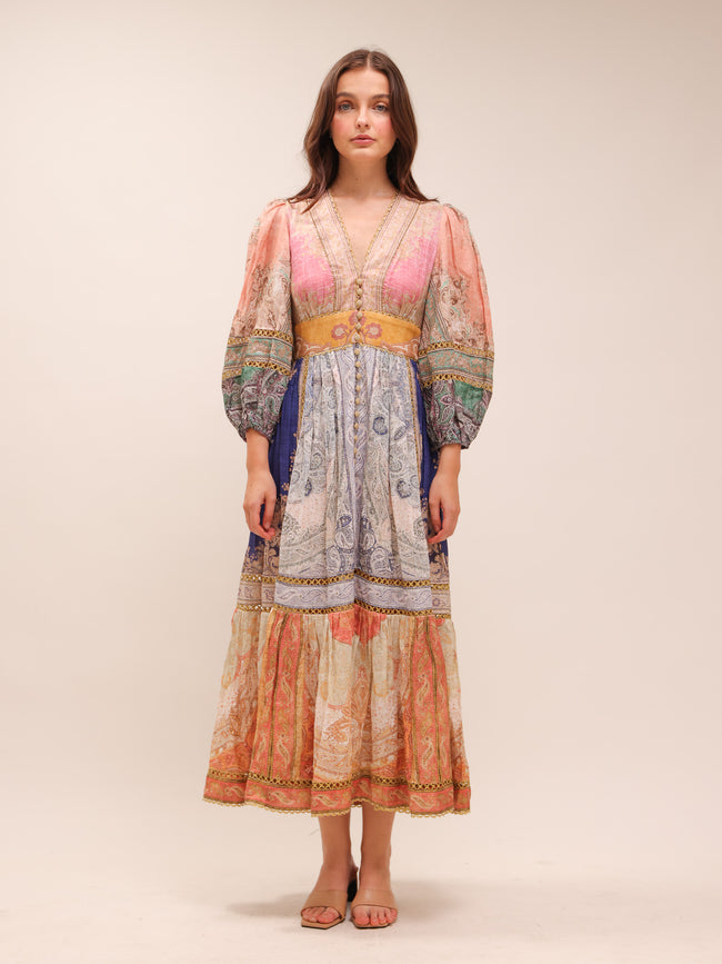 Anneke Lantern Midi Dress