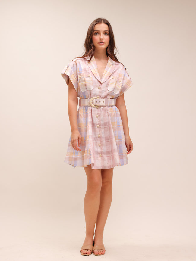 Dancer Spliced Mini Dress