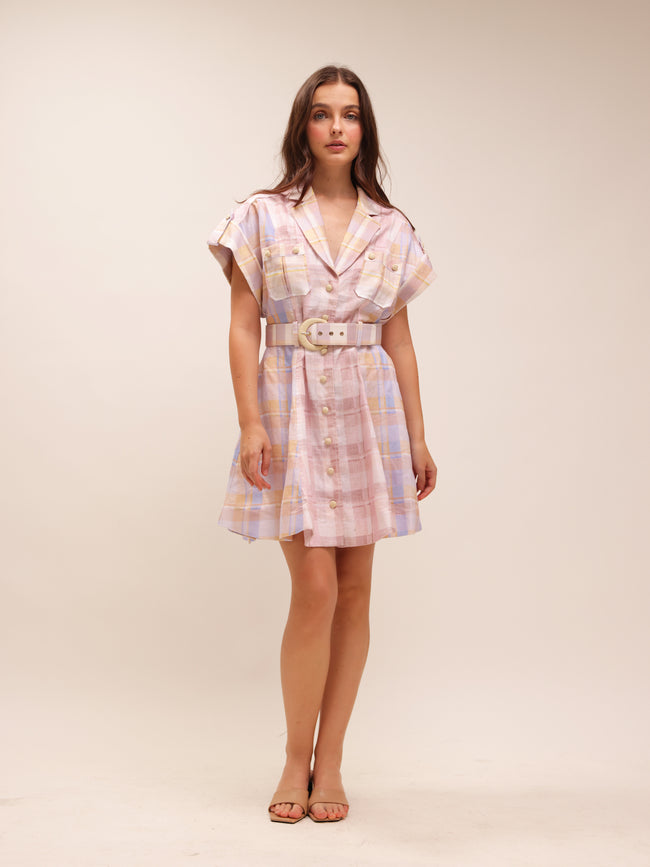 Dancer Spliced Mini Dress