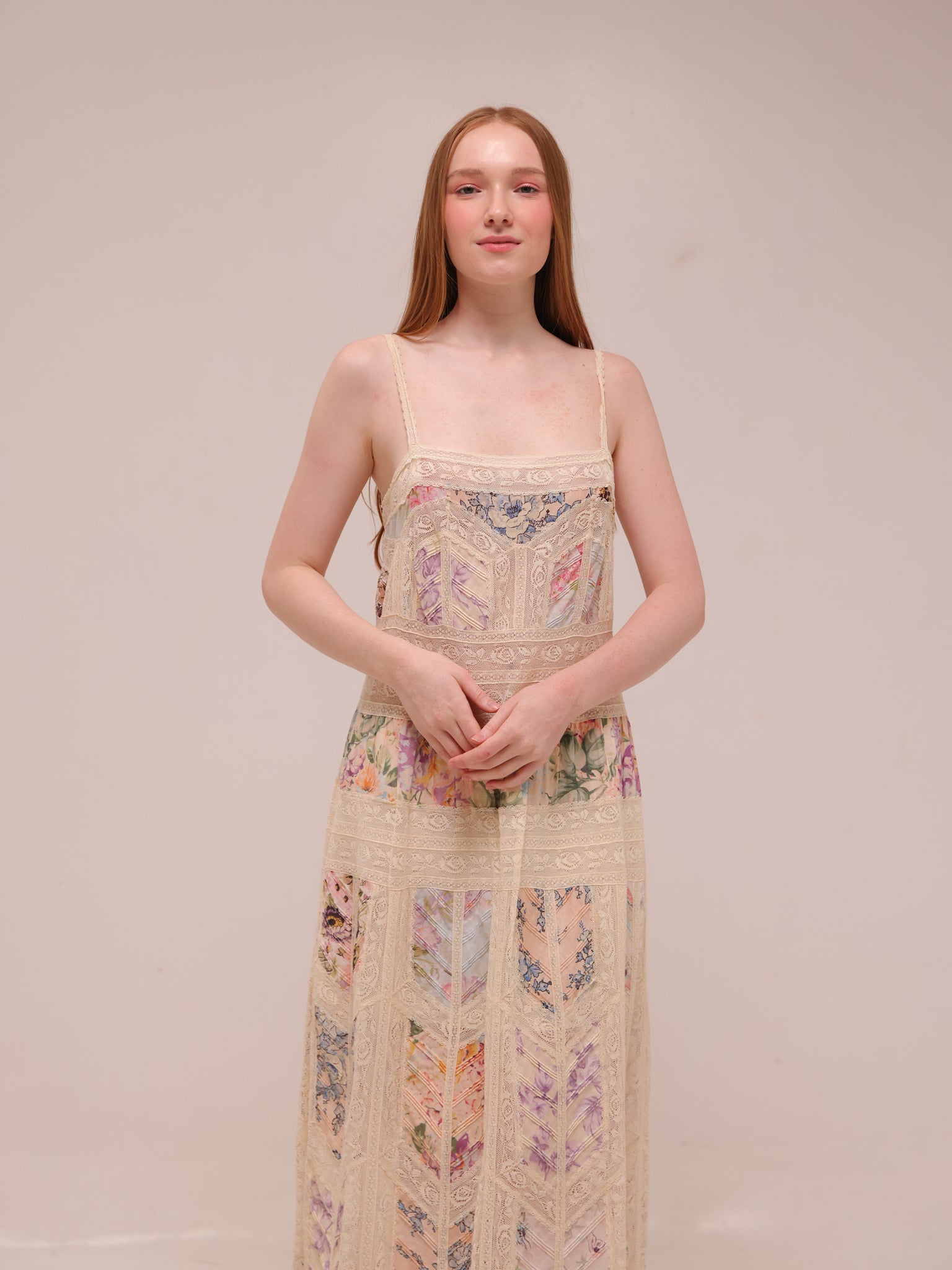 Halliday Lace-trimmed Midi Slip Dress