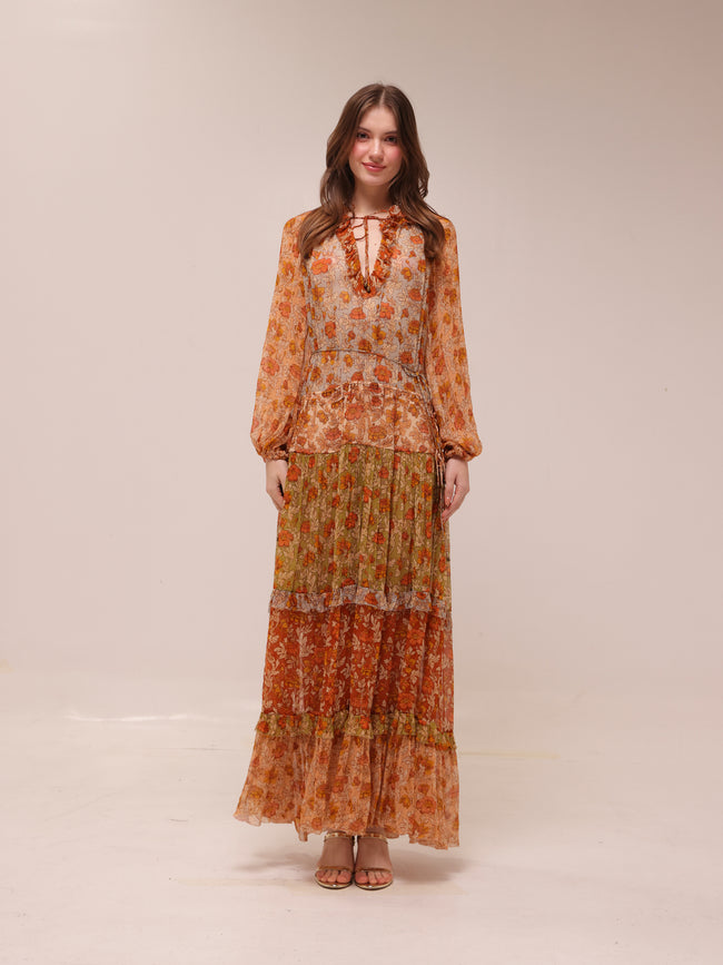 Andie Tiered Georgette Maxi Dress