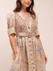 High Tide Linen-Blend Shirt Dress
