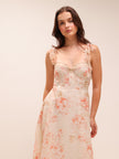 Rosalie Floral Corset Midi Dress
