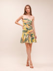 Juliette Cut Out Mini Dress Print