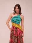 Lulu Asymmetric Ruched Dress