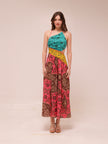 Lulu Asymmetric Ruched Dress