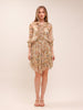 Chintz Floral Flared-Hem Mini Dress