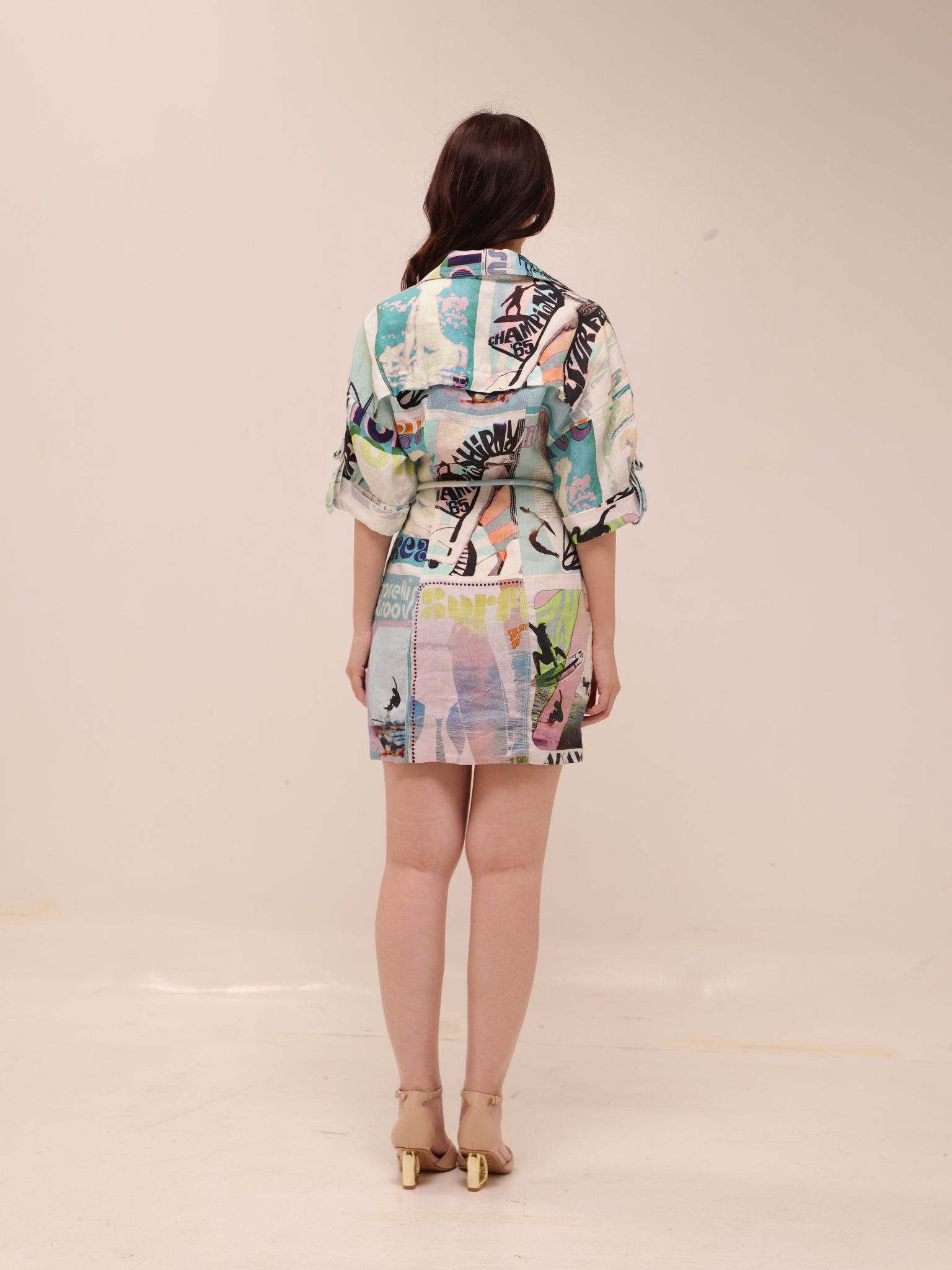 Glassy Safari Mini Dress