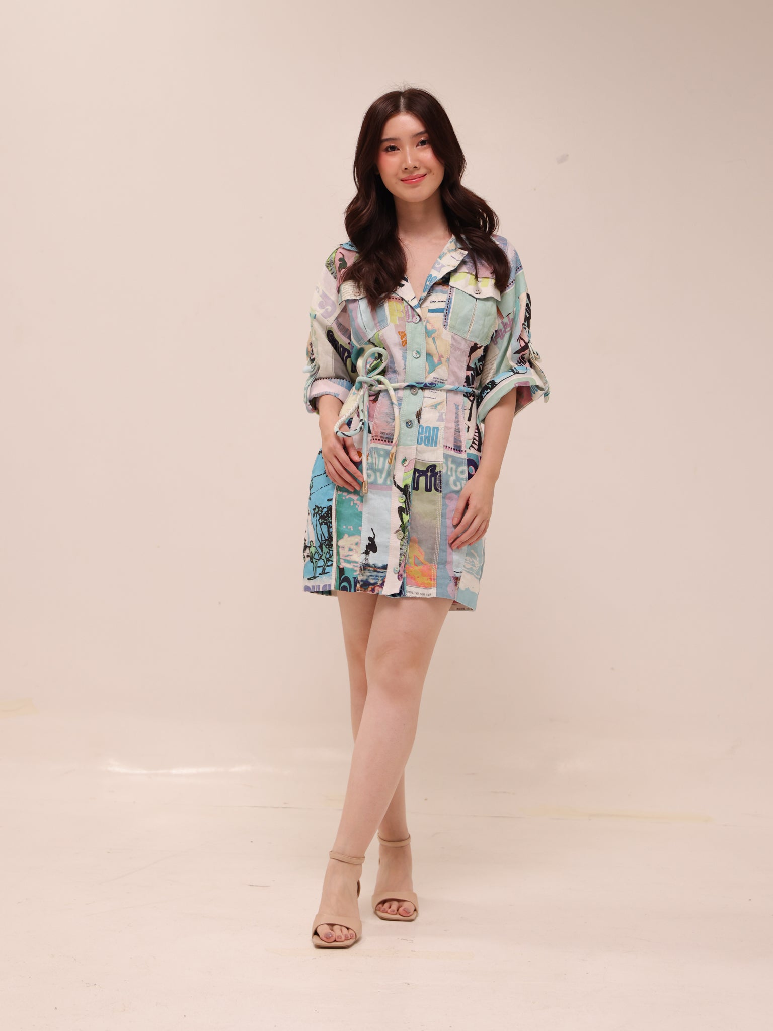 Glassy Safari Mini Dress