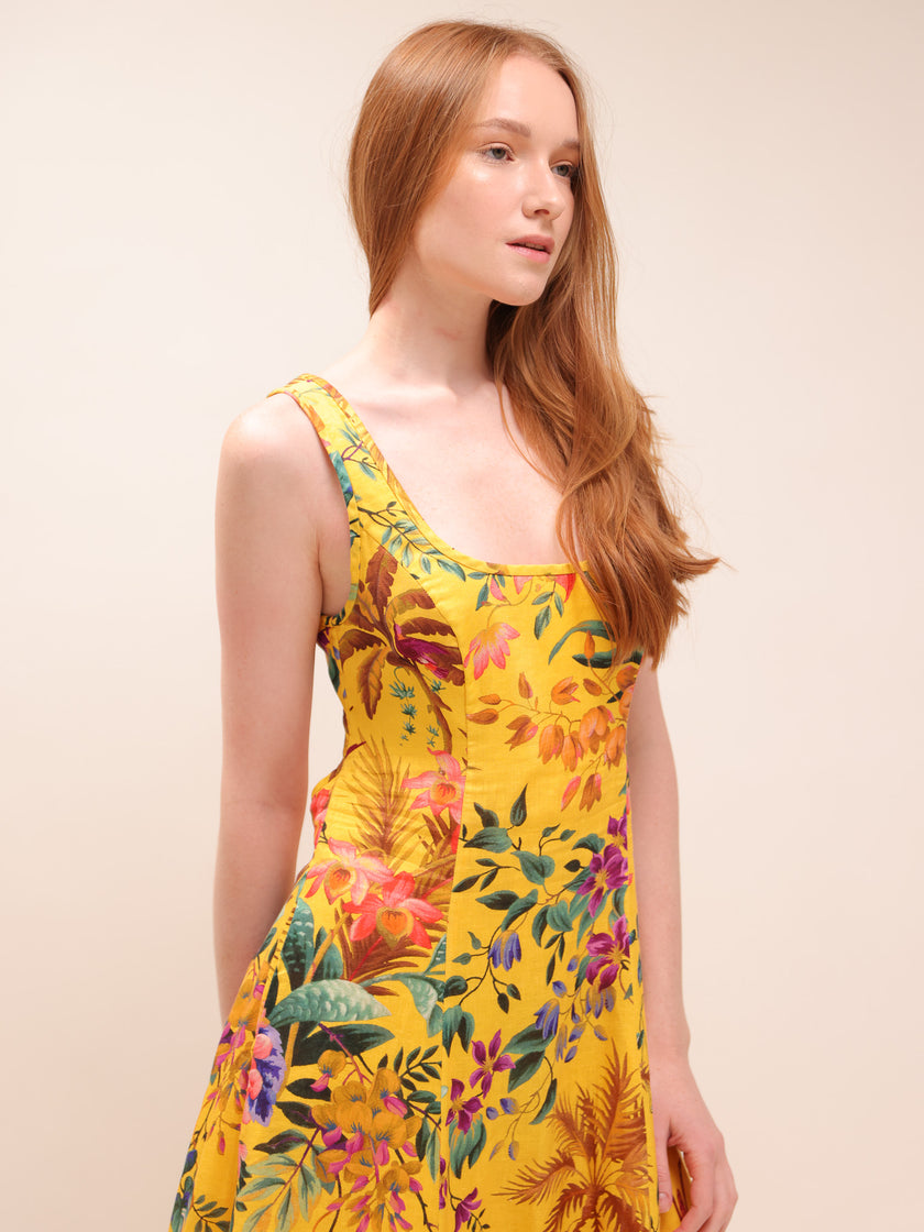 Tropicana Cut Out Midi Dress