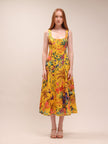 Tropicana Cut Out Midi Dress
