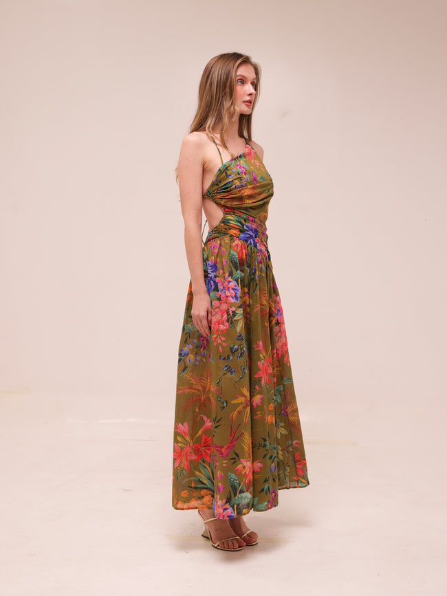 Tropicana Asymmetric Dress