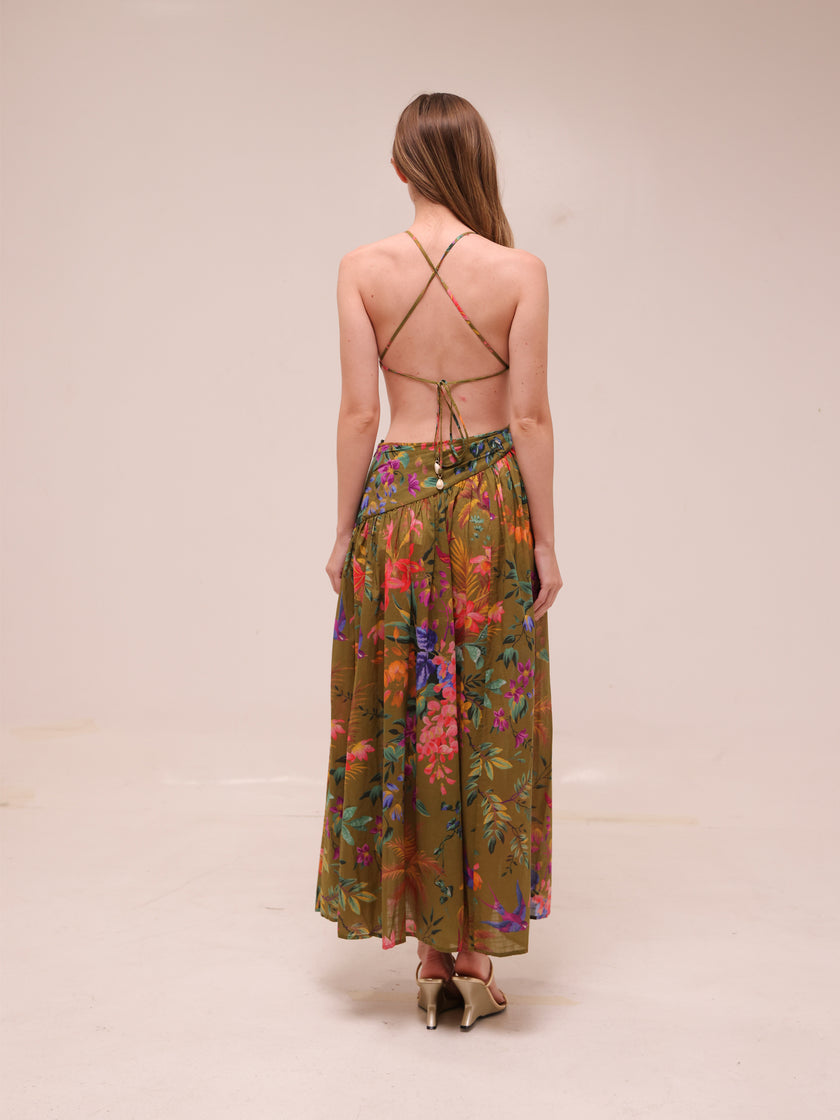 Tropicana Asymmetric Dress