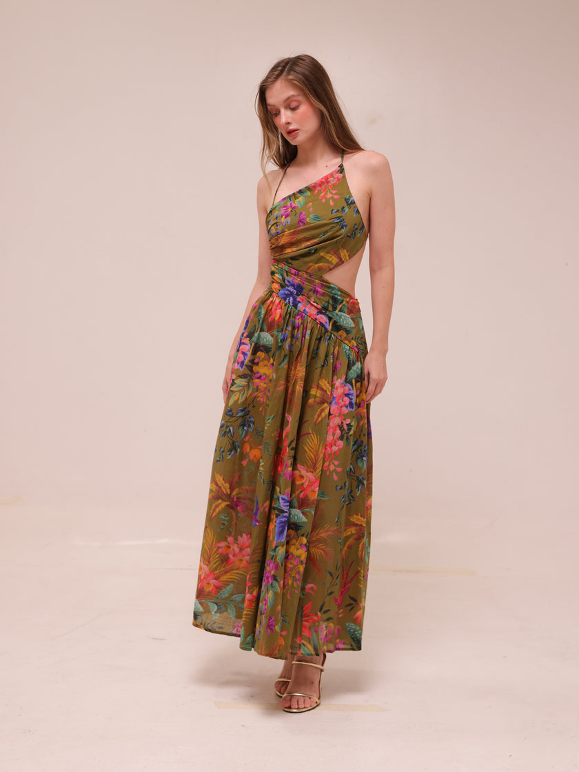Tropicana Asymmetric Dress