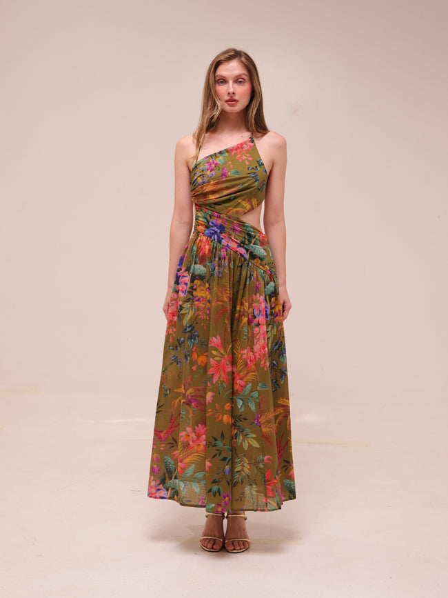 Tropicana Asymmetric Dress