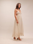 Coco Embroidered Ramie Maxi Dress