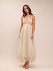Coco Embroidered Ramie Maxi Dress
