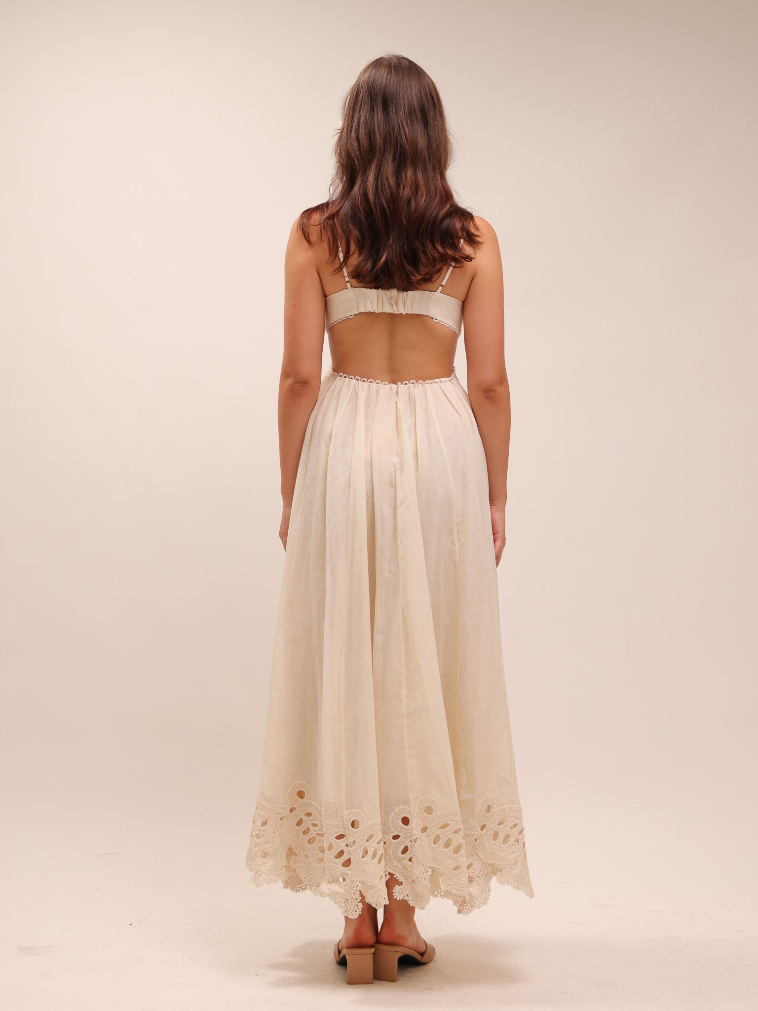 Coco Embroidered Ramie Maxi Dress