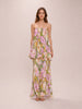 Floral Lilac Strapless Dress