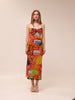Fruit Print Maxi Dress