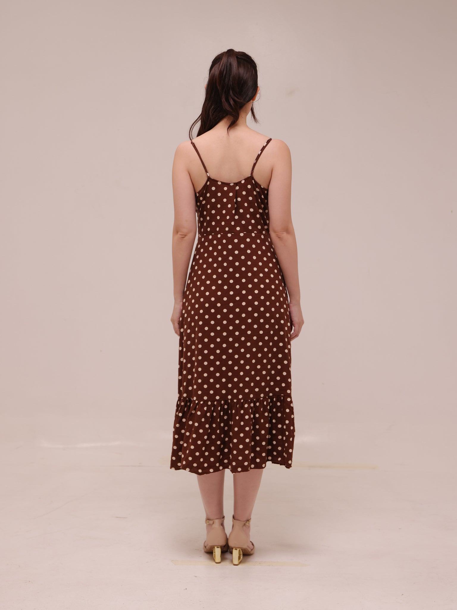 Brown Polka dress