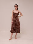 Brown Polka dress
