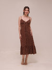 Brown Polka dress