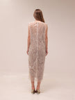 Shimmer Mesh Midi Dress