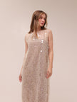 Shimmer Mesh Midi Dress