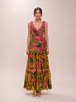 Tropical Parrot Maxi Dress